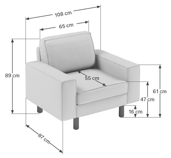 Křeslo Spary 1 (slunečnicová + ořech). Akce -25%