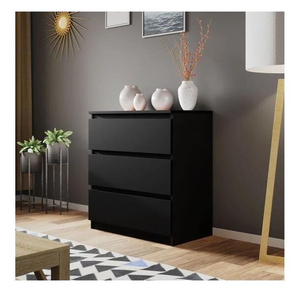 Komoda MALWA 77x70 cm černá