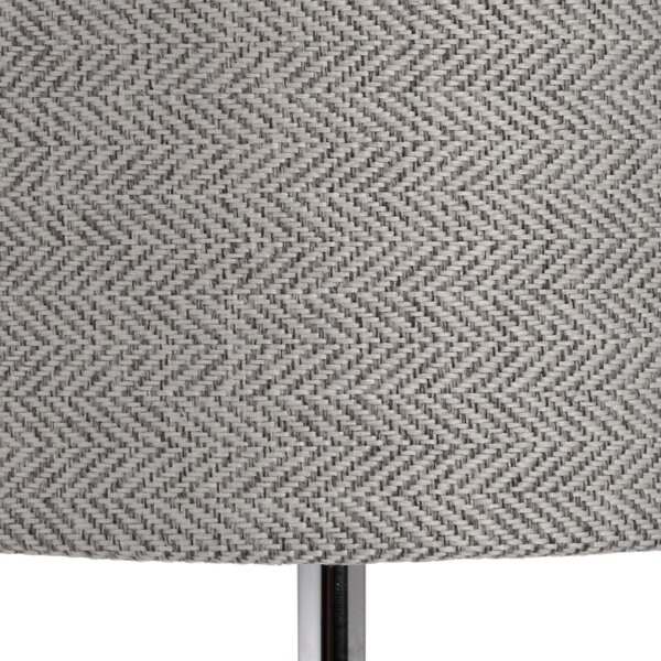 Stylová chromovaná lampa GENOA ve stříbrné barvě v glamour stylu 62 cm