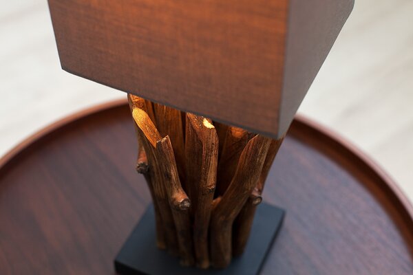 Designová hnědá lampa Euphoria 45cm