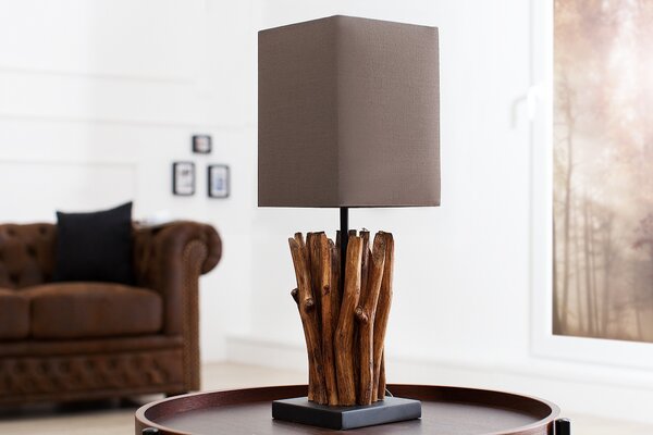 Designová hnědá lampa Euphoria 45cm