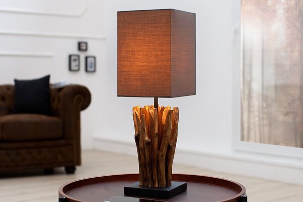 Designová hnědá lampa Euphoria 45cm