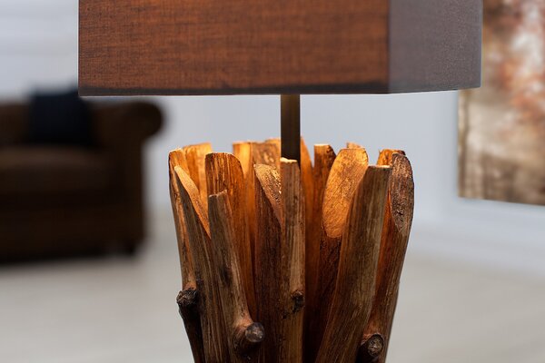 Designová hnědá lampa Euphoria 45cm