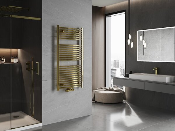 Mexen Ares, topné těleso 1200x600 mm, 490 W, zlatá lesklá, W102-1200-600-00-50