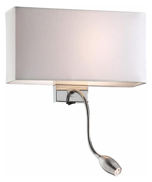 Ideal Lux - LED Flexibilní nástěnná lampa HOTEL 1xE27/60W + LED/1,5W/230V