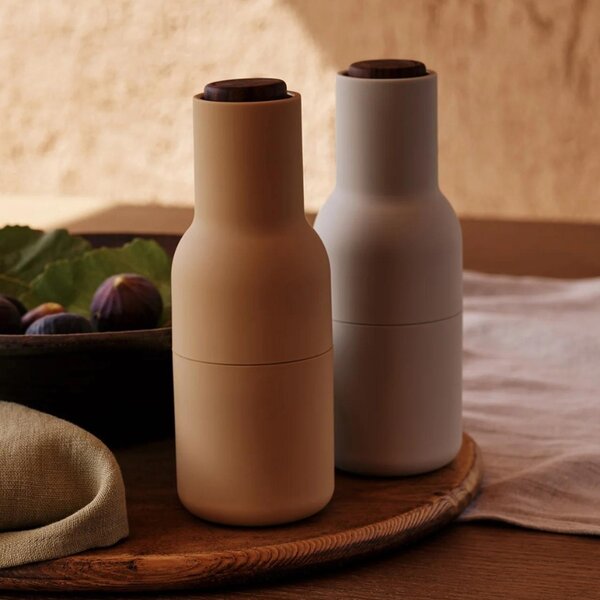 Audo CPH Set dvou béžovo žlutých keramických mlýnků na sůl a pepř AUDO GRINDER 20,5 cm