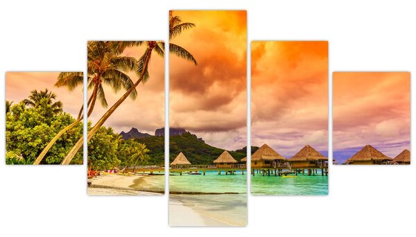 Obraz - Ostrov Bora Bora (125x70 cm)