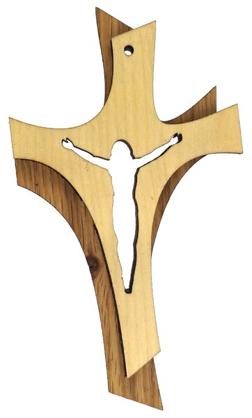AMADEA Dřevěný kříž skládaný 16 cm
