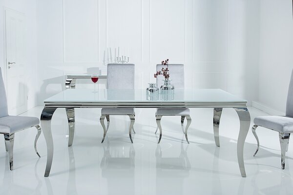 Luxusní jídelní stůl Modern Barock 180 cm bílý