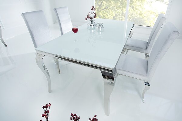 Luxusní jídelní stůl Modern Barock 180 cm bílý