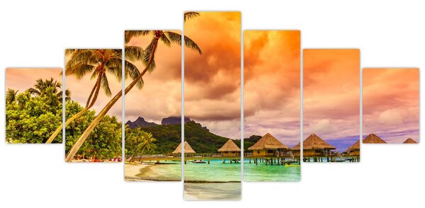Obraz - Ostrov Bora Bora (210x100 cm)