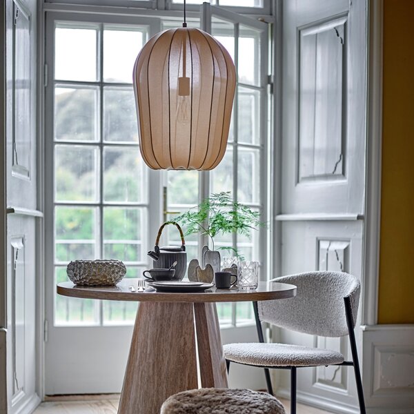 Bloomingville Béžové závěsné světlo Naluna 42 cm
