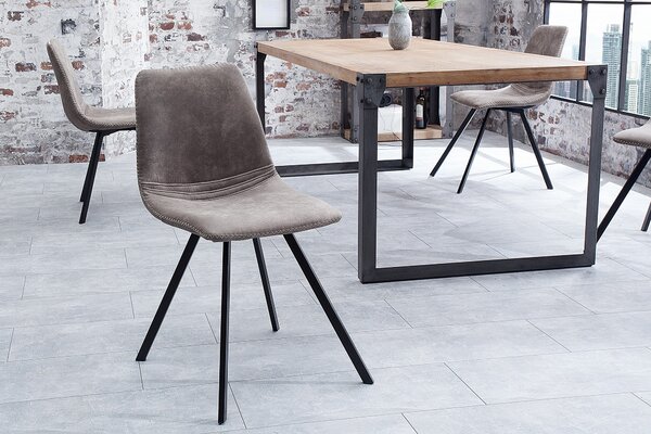 Designová židle Amsterdam Retro antique šedá