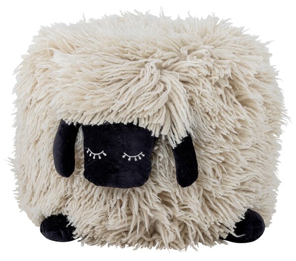 Bloomingville Černobílý čalouněný puf Dolly 45 x 55 cm