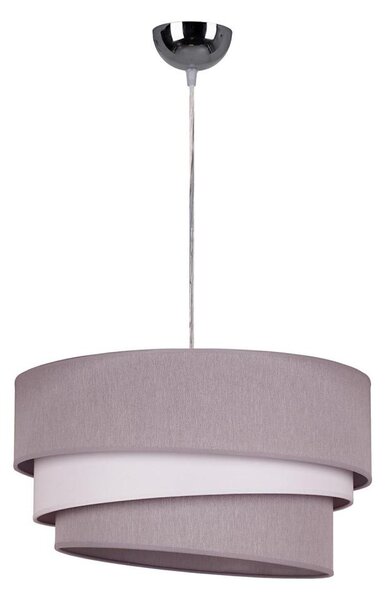 Duolla - Lustr na lanku TRIO 1xE27/40W/230V pr. 45 cm šedá/bílá