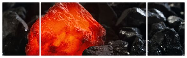 Obraz - Žhnoucí nerost (170x50 cm)
