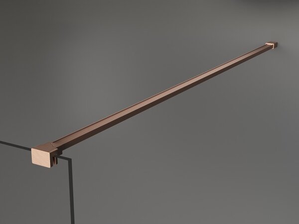 Mexen Walk-In, stabilizační rozpěra do sprchové zástěny pro sklo 6(8) mm, délka max.150cm, měděná matná, 800-01-65
