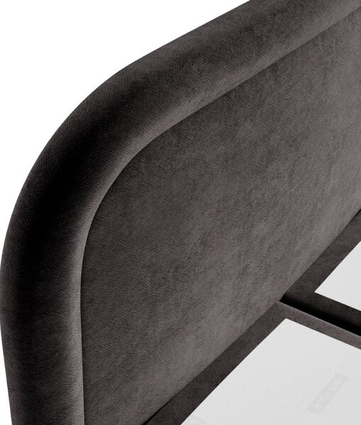 Maison de Rêve Hnědá sametová postel boxspring HAVANA 140 x 200 cm