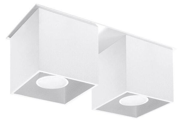 Sollux SL.0065 - Bodové svítidlo QUAD 2 2xGU10/40W/230V bílá