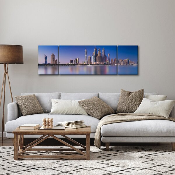 Obraz mrakodrapů (170x50 cm)