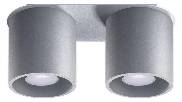 Sollux SL.0055 - Bodové svítidlo ORBIS 2 2xGU10/40W/230V šedá