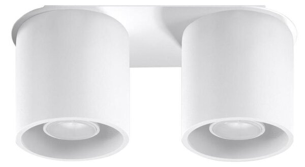 Sollux SL.0056 - Bodové svítidlo ORBIS 2 2xGU10/40W/230V bílá