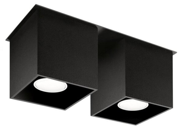 Sollux SL.0063 - Bodové svítidlo QUAD 2 2xGU10/40W/230V černá