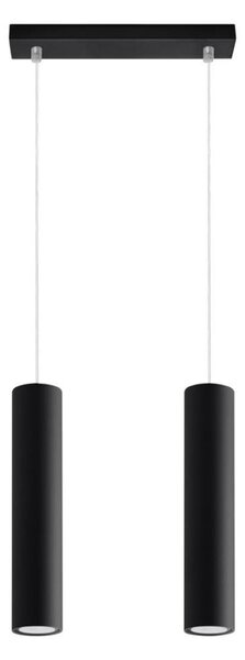 Sollux SL.0328 - Lustr na lanku LAGOS 2 2xGU10/10W/230V černá