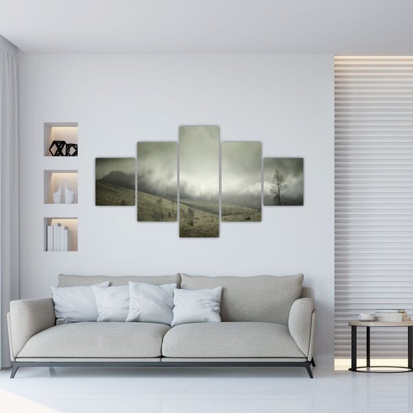 Obraz krajiny před bouři (125x70 cm)