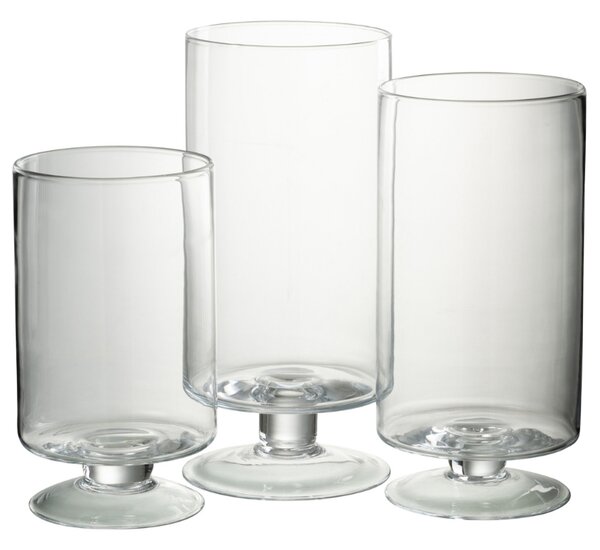 Skleněná váza J-line Goblet 33,5 cm