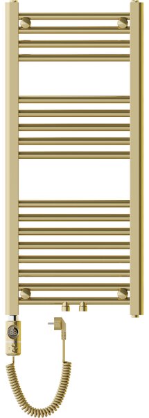 Mexen Mars, elektrické topné těleso 900 x 400 mm, 300 W, zlatá lesklá, W110-0900-400-2300-50