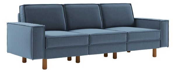 Pohovka Spary E (mořská + ořech). Akce -25%