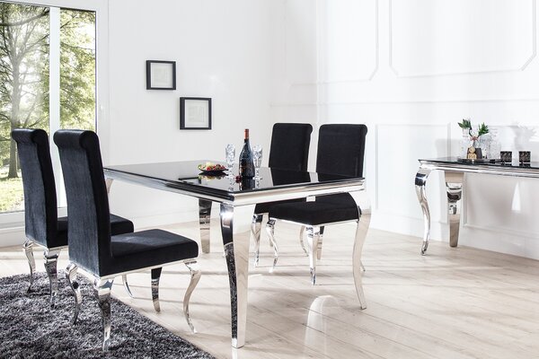 Luxusní jídelní stůl Modern Barock 200cm černý