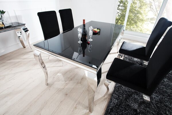 Luxusní jídelní stůl Modern Barock 200cm černý