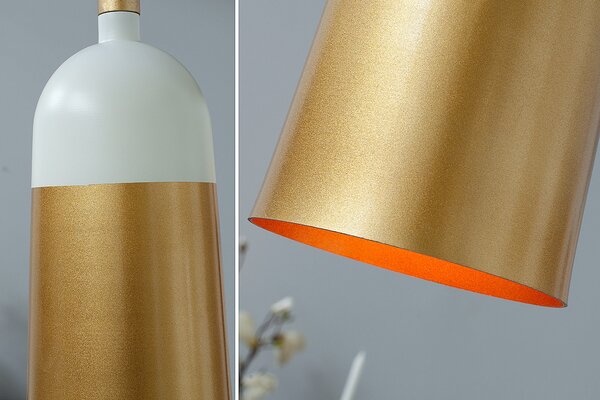 Designová závěsná lampa Modern Chic zlatá