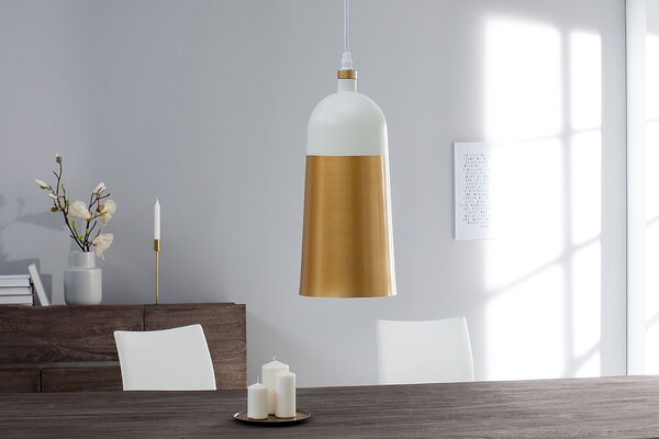 Designová závěsná lampa Modern Chic zlatá