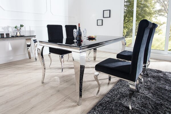 Luxusní jídelní stůl Modern Barock 200cm černý