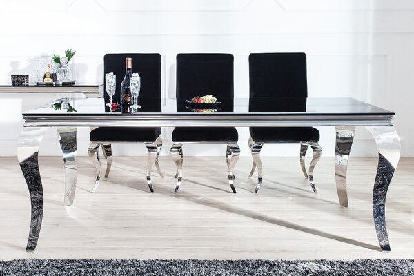 Luxusní jídelní stůl Modern Barock 200cm černý
