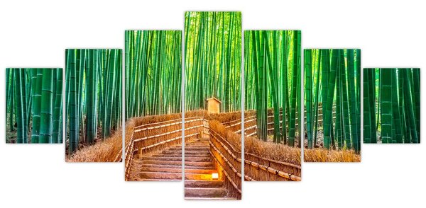 Obraz - Japonský bambusový les (210x100 cm)