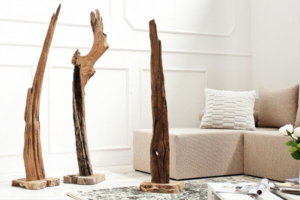 Jedinečná designová socha Reef 100-125cm teak