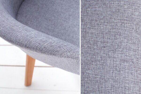 Designová retro židle Copenhagen šedá