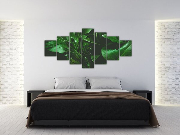 Obraz - Palmové listy (210x100 cm)