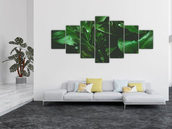 Obraz - Palmové listy (210x100 cm)