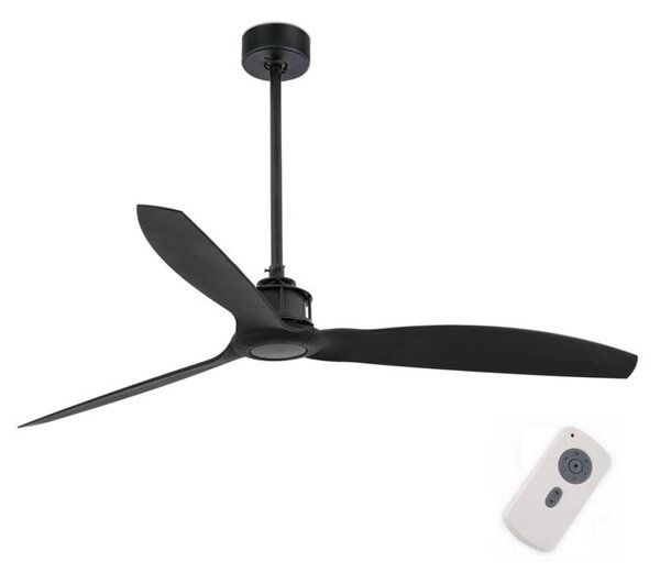 FARO 32100 - Stropní ventilátor JUST FAN pr. 128 cm černá + dálkové ovládání