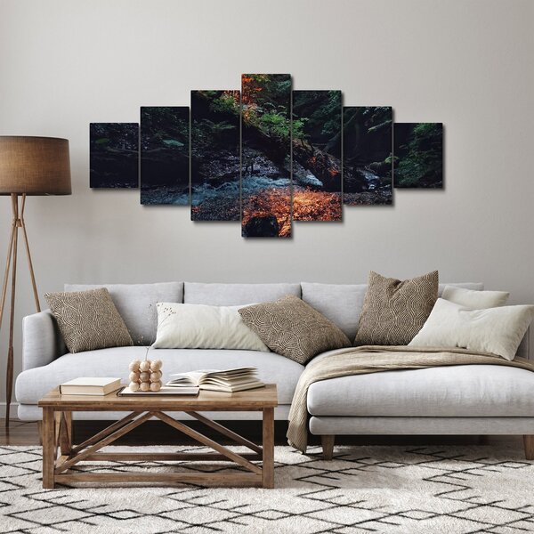 Obraz horské říčky (210x100 cm)