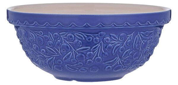 Mísa Mason Cash 26 cm 2,7 l modrá s borůvkami Fruit Bowls – keramická mísa na těsto, pečení, ovoce, saláty a servírování 0218.331