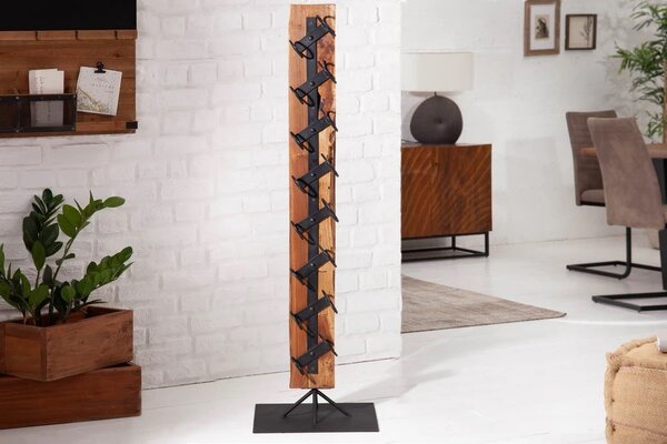 Stylová vinotéka Barracuda 140cm Teak
