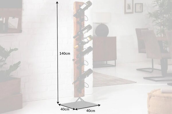 Stylová vinotéka Barracuda 140cm Teak