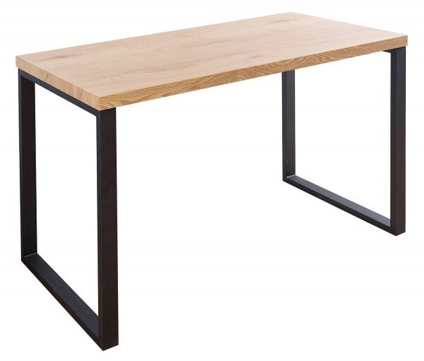 Designový moderní pracovní stůl 128cm černá / dub