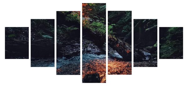 Obraz horské říčky (210x100 cm)